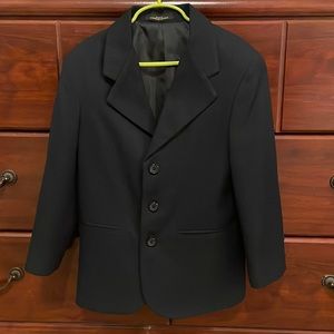 Boys black suit jacket size 8